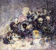 Nicolae Grigorescu Pansies Germany oil painting reproduction